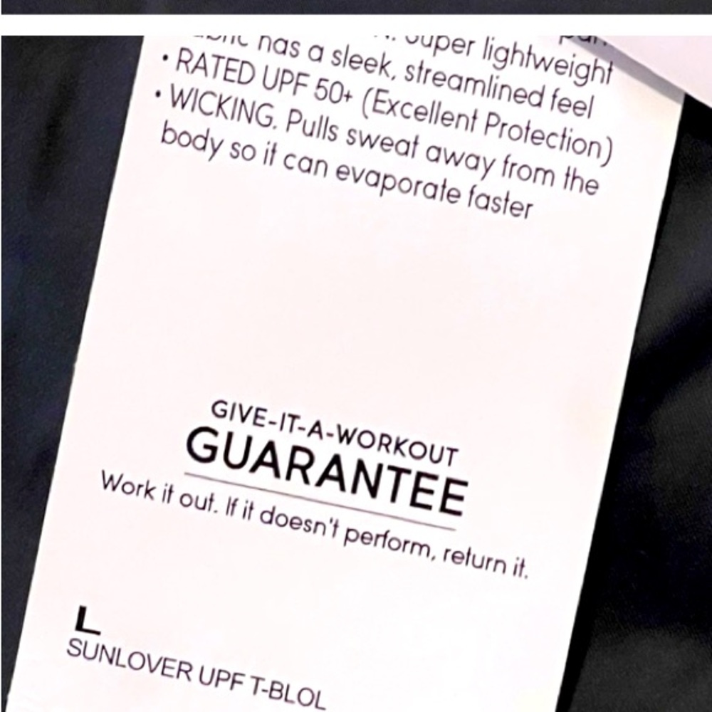 Athleta SunLover UPF 50+ Black Muscle Tank Large NWT - Picture 7 of 10